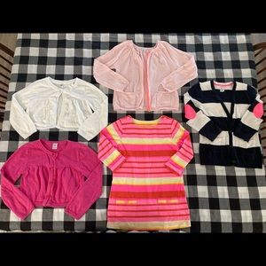 Girls Carter’s Cardigan Sweater & Dress Bundle